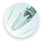 Ponta visual sem lâmina de alta transparência